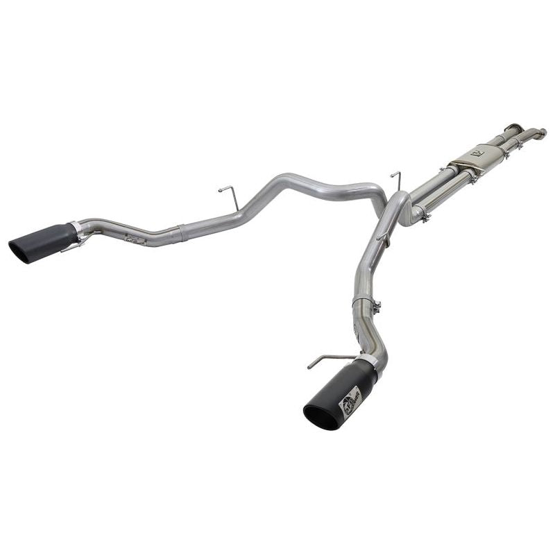 aFe MACHForce XP 3in 409-SS Exhaust Cat-Back 2017 Ford F-150 Raptor V6-3.5L (tt) w/ Black Tip