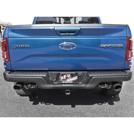 aFe MACH Force-Xp 3in to 3-1/2in 304 SS Cat-Back Exhaust w/Black Tip 17-18 Ford F-150 Raptor V6 3.5L