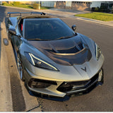 2020-2026 Corvette C8 Type-ZR1 Double Sided Carbon Fiber 2pc Hood For Stingray/Z06/E-Ray