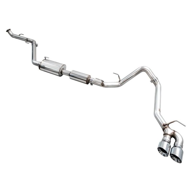 AWE Exhaust for 4th Gen Toyota Tacoma Dual Chrome Silver Tips