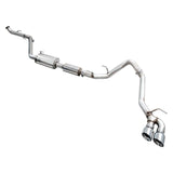 AWE Exhaust for 4th Gen Toyota Tacoma Dual Chrome Silver Tips