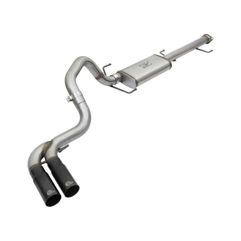 aFe Rebel Series 3in Stainless Steel Cat-Back Exhaust System w/Black Tips 07-14 Toyota FJ Cruiser