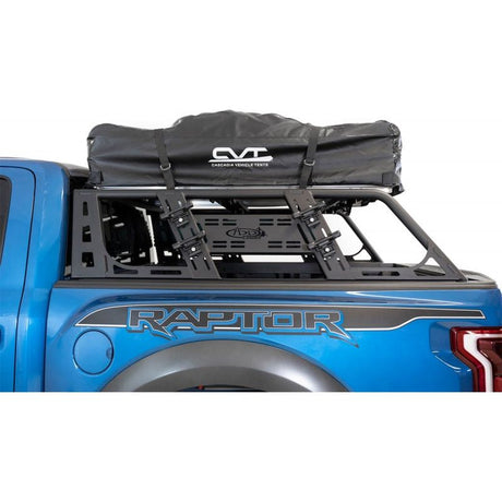 Addictive Desert Designs 2015+ Ford F-150 Overlander Chase Rack w/ 3rd Brake Light - Hammer Black