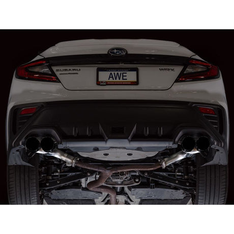 AWE Tuning 22-25 Subaru VB WRX Track Edition Axleback Exhaust - Diamond Black Tips