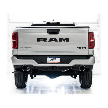 AWE 25+ RAM 1500 3.0TT 0FG Catback Touring Exhaust - Chrome Silver Tips