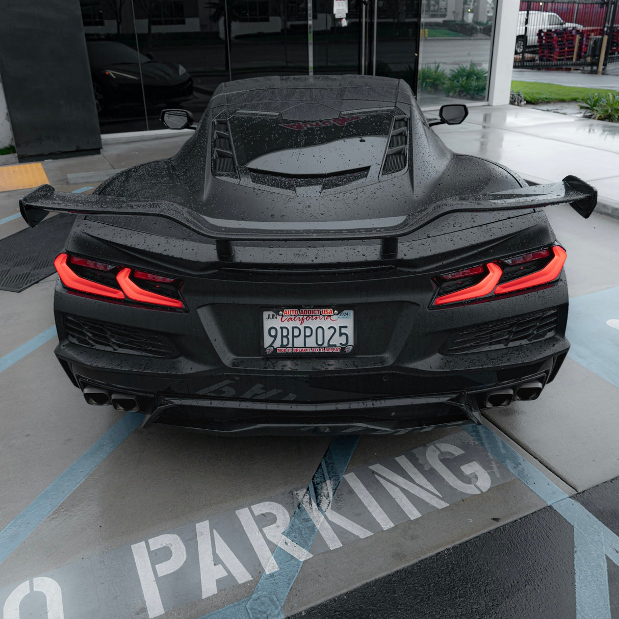 2020-2025 Corvette C8 Stingray Z06 Track Package Conversion Rear Bumper Body Kit