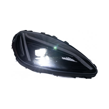 2005-2013 Corvette C6 Projector LED Headlights C8 Style Amber Sequential Turn Signals