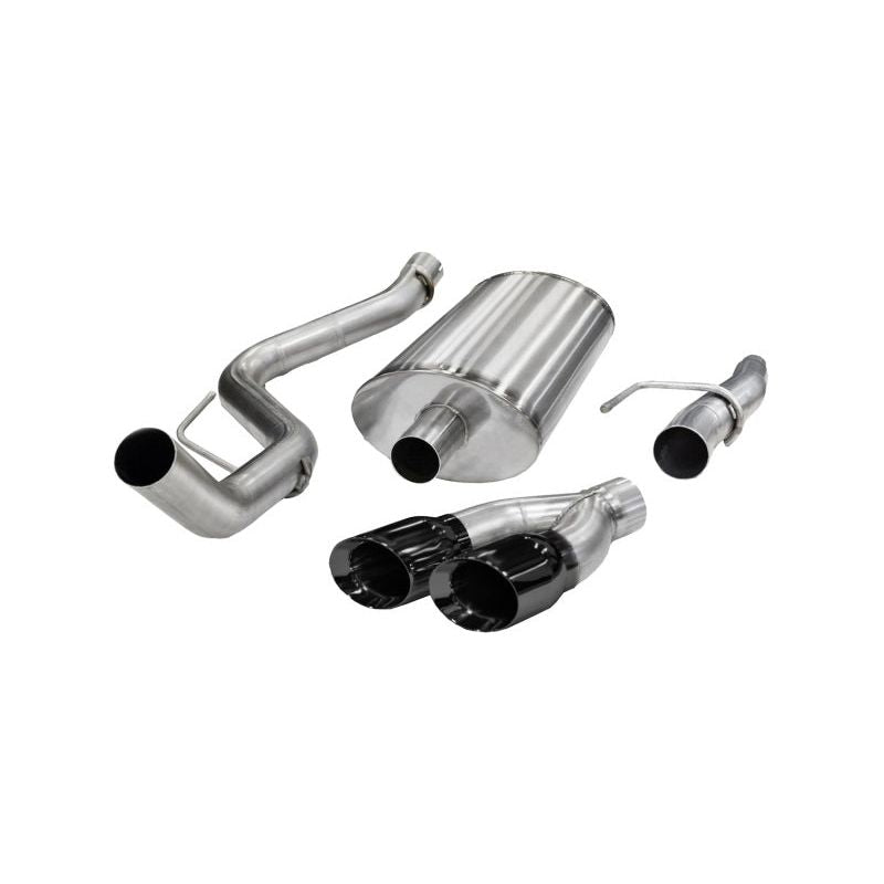 Corsa 11-13 Ford F-150 5.0L V8 Black Sport Cat-Back Exhaust