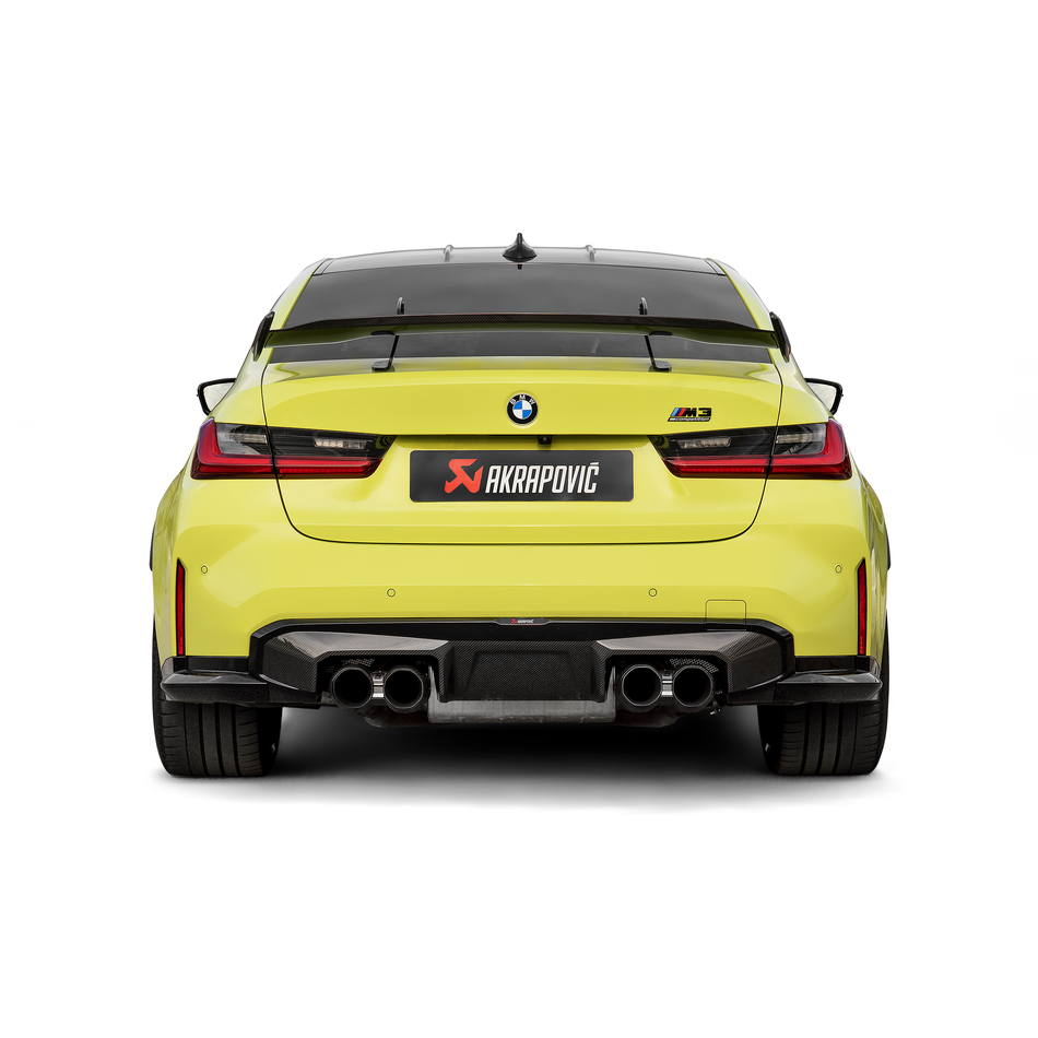 Akrapovic BMW M3 (G80 / G81) / M4 (G82 / G83) Rear Chopped Carbon Fiber Diffuser - Matte