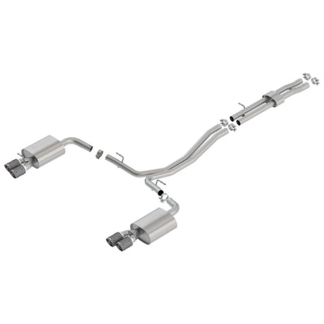 Borla 18-19 Ford Explorer Sport 3.5L 2.5in 2.25in Diameter S-Type Exhaust Carbon Fiber 3.5in Tip