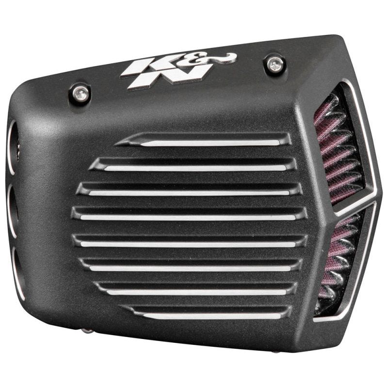 K&N Street Metal Intake System for 01-16 Harley Davidson Softail/Dyna - Shaker Black