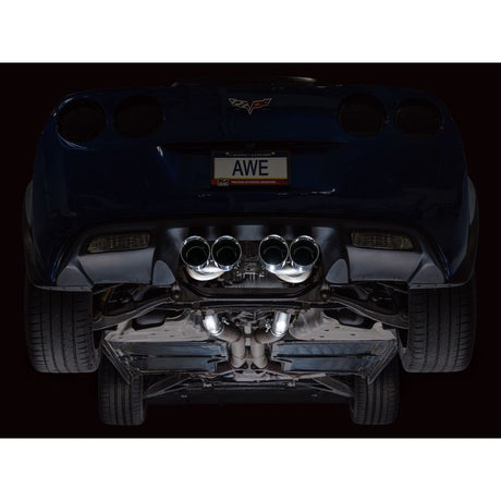 AWE Tuning C6 Chevrolet Corvette Z06/ZR1 Touring Edition Axle-back Exhaust w/ Chrome Silver Tips