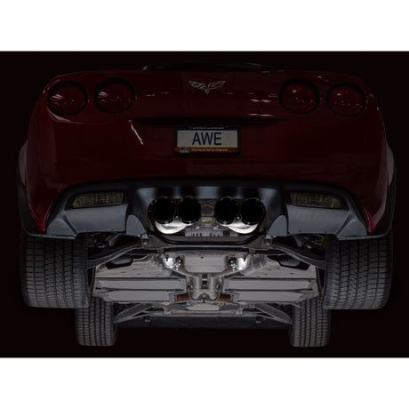 AWE Tuning 05-07 C6 Chevrolet Corvette 6.0L Touring Edition Axleback Exhaust w/ Diamond Black Tips
