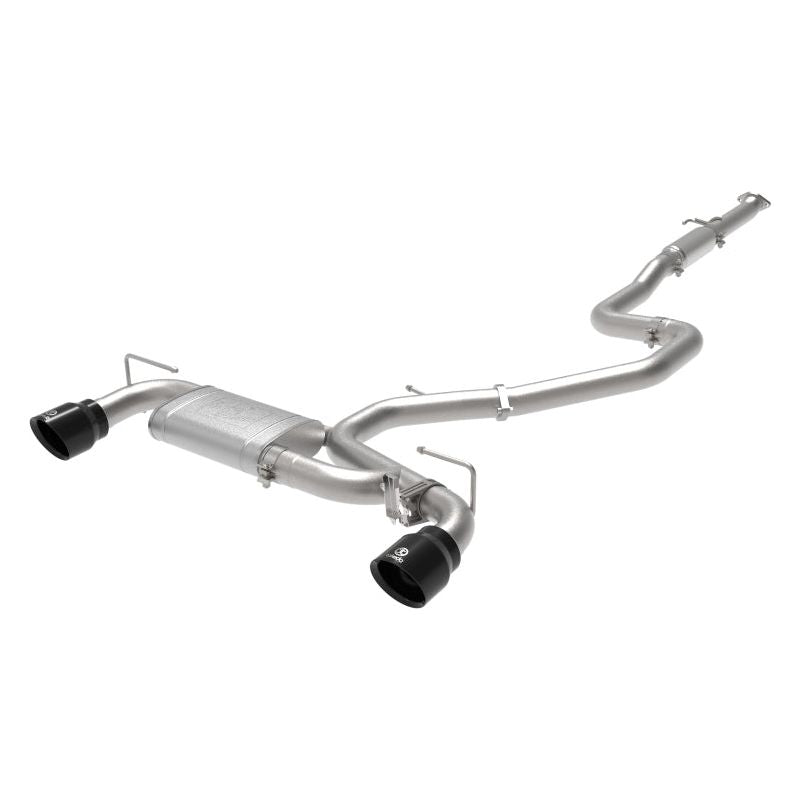 aFe Hyundai Veloster N 21-22 L4-2.0L (t) Takeda Cat-Back Exhaust System- Black Tips