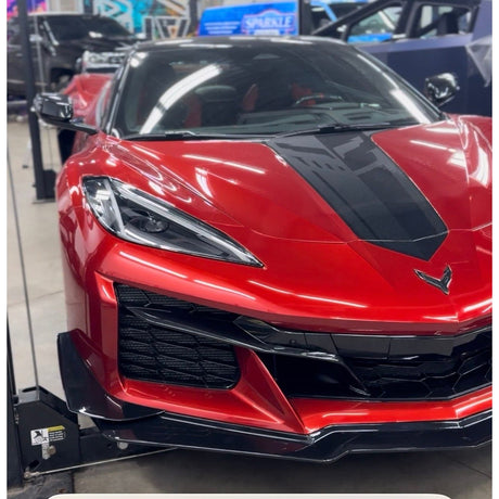 2023-2026 Chevrolet Corvette C8 Z06 Z07 Carbon Fiber Front Splitter With Canards