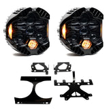 Baja Designs 2015-2024 Harley-Davidson Road Glide (Dual Light) DOT LP6 LED DRL Headlight Kit - Amber