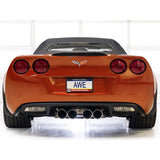 AWE Tuning 05-07 C6 Chevrolet Corvette 6.0L Touring Edition Axleback Exhaust w/ Chrome Silver Tips