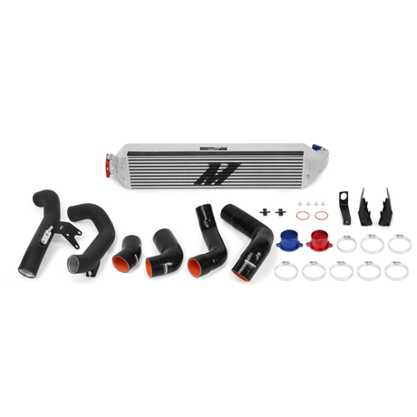 Mishimoto 2016+ Honda Civic 1.5T / 2017+ Honda Civic Si Silver Intercooler Kit w/Black Pipes