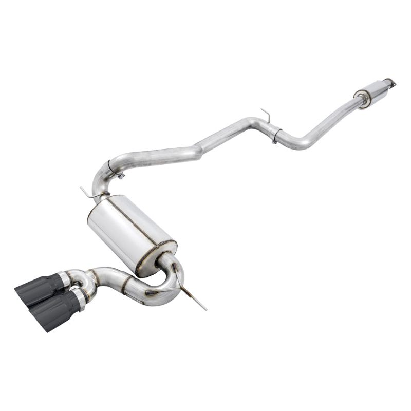 AWE Tuning Ford Focus ST Touring Edition Cat-back Exhaust - Resonated - Diamond Black Tips