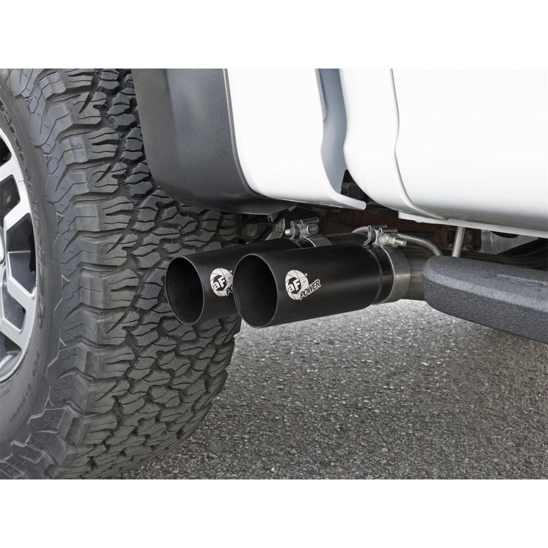 aFe POWER Rebel Series 3in 409 SS Cat Back Exhaust w/ Black Tips 17 Ford F-150 Raptor V6-3.5L