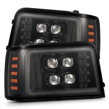 92-96 Ford F-Series/Bronco NOVA-Series LED Projector Headlights Alpha-Black | AlphaRex