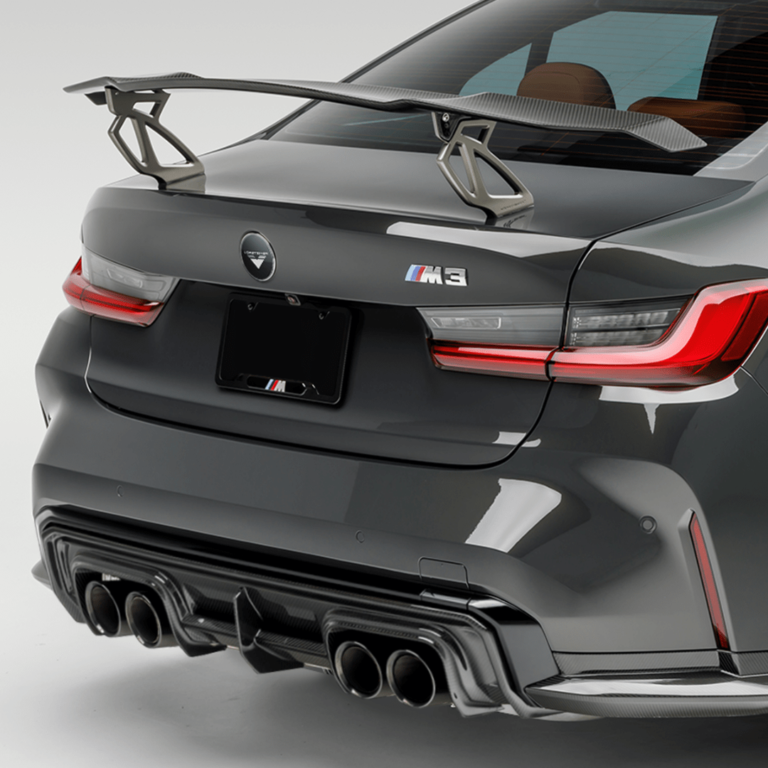 BMW G8X M3 | M4 Carbon Fiber Aero Wing Blade with Aluminum Uprights - Vorsteiner Wheels  - Aero - [tags]