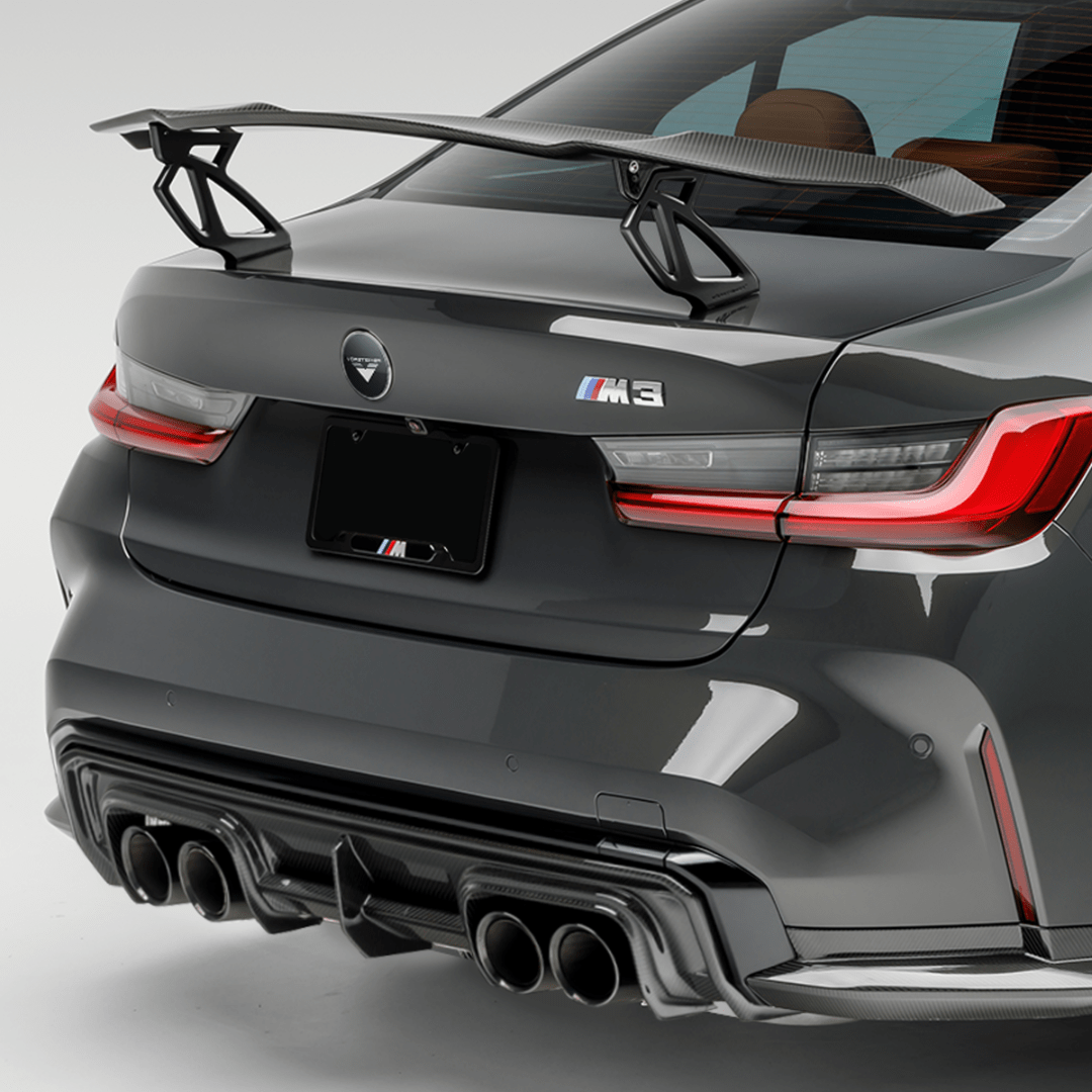 BMW G8X M3 | M4 Carbon Fiber Aero Wing Blade with Matte Black Uprights - Vorsteiner Wheels  - Aero - [tags]