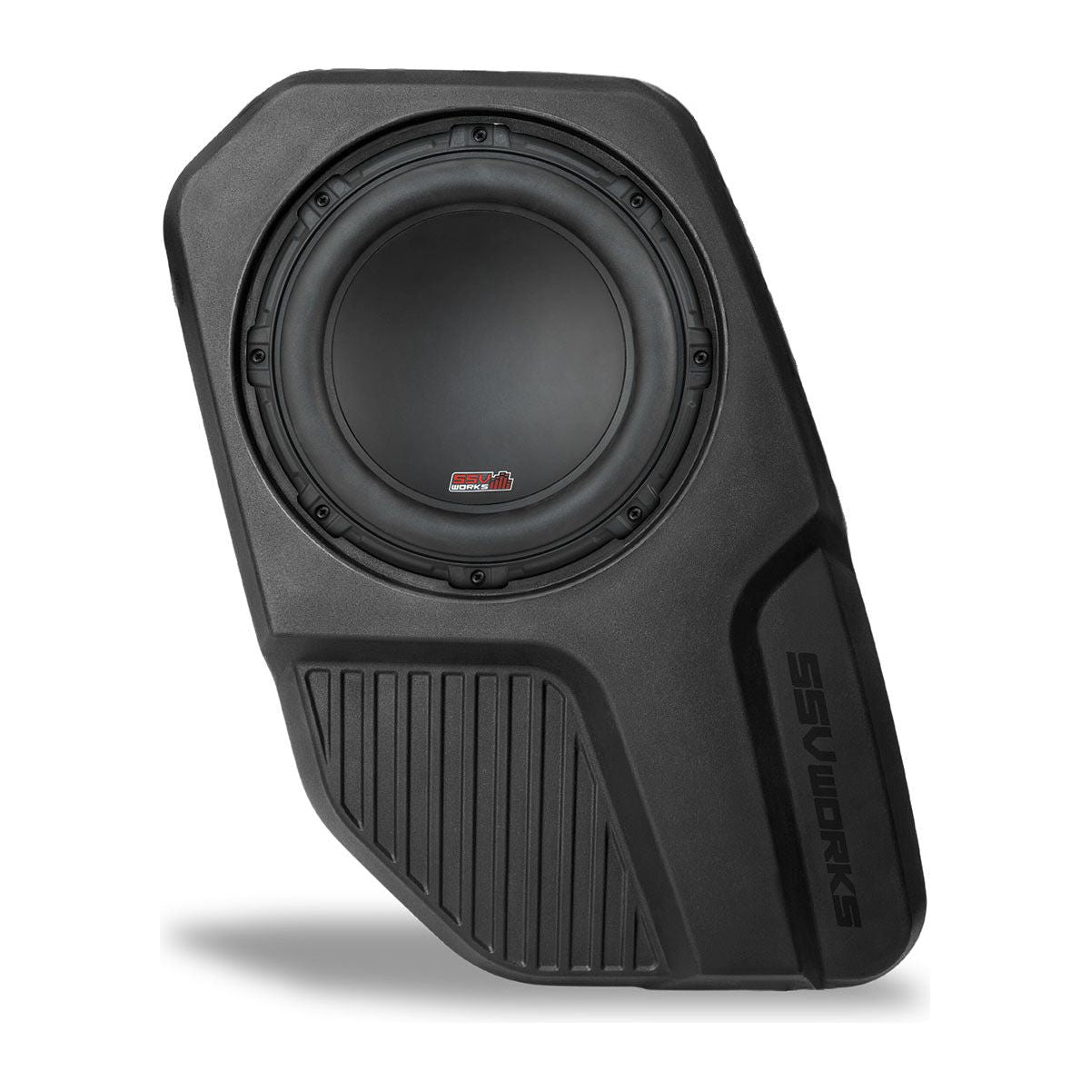 ssv works subwoofer enclosure for ford bronco with ssv v-spec sub