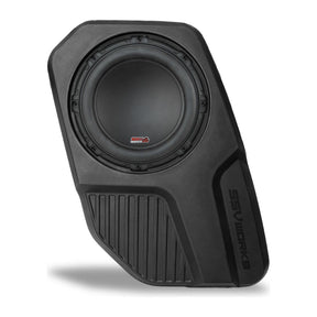 ssv works subwoofer enclosure for ford bronco with ssv v-spec sub