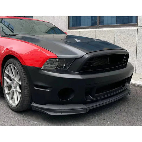 2010-2014 Ford Mustang GT500 Style Front Bumper Cover w/ Grille Lip