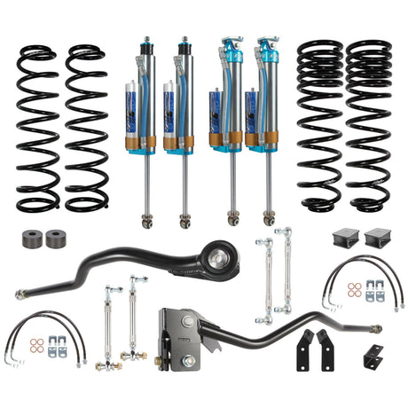 Carli | Jeep JKU Pathfinder System 4x4 2007-17 Base Kit Front View