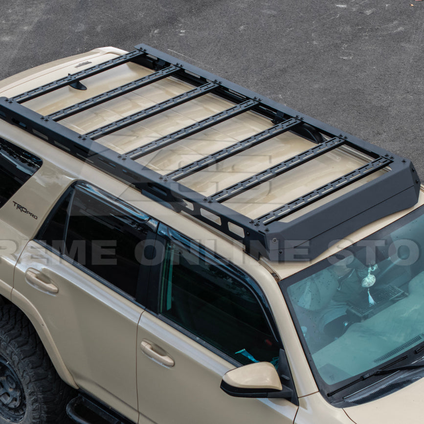2010-24 Toyota 4Runner V2 Carbon Steel Black Top Roof Rack Cargo Carrier