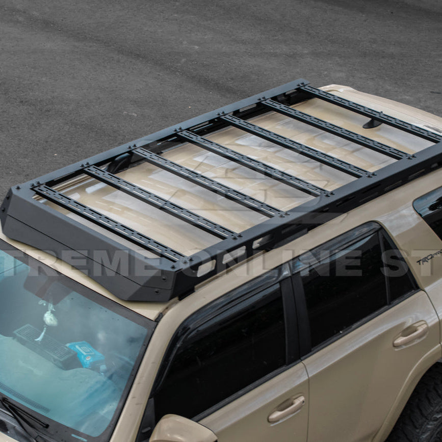 2010-24 Toyota 4Runner V2 Carbon Steel Black Top Roof Rack Cargo Carrier