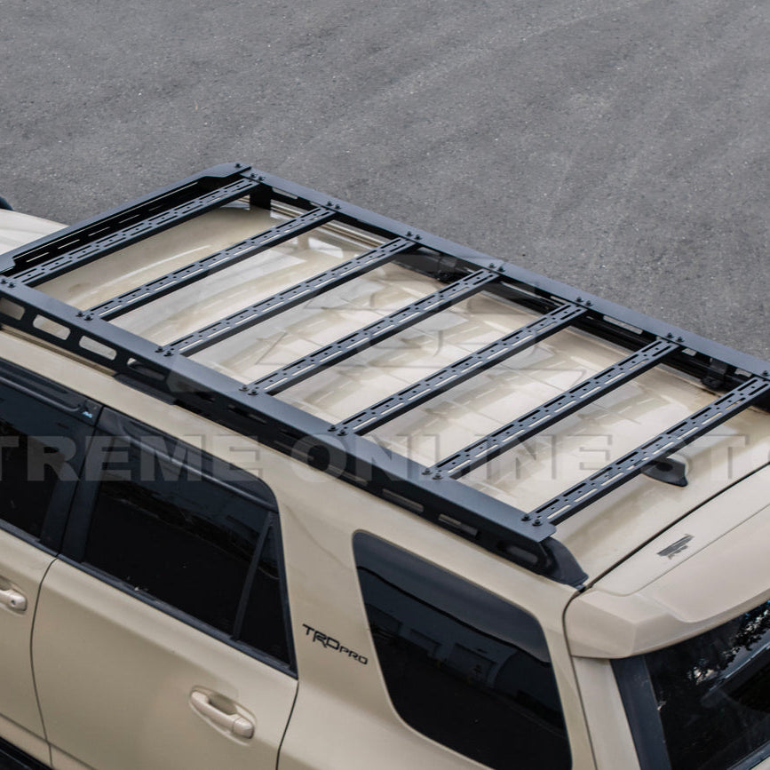 2010-24 Toyota 4Runner V2 Carbon Steel Black Top Roof Rack Cargo Carrier