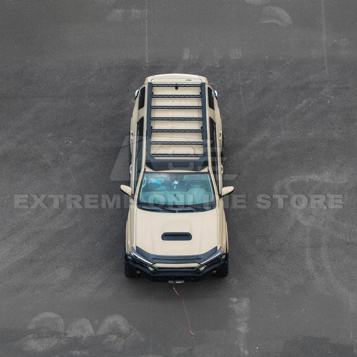 2010-24 Toyota 4Runner V2 Carbon Steel Black Top Roof Rack Cargo Carrier