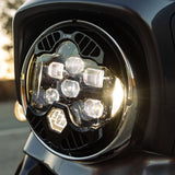 Baja Designs 2014-2023 Harley-Davidson Street Glide (Single Light) DOT LP6 LED DRL Headlight Kit - White