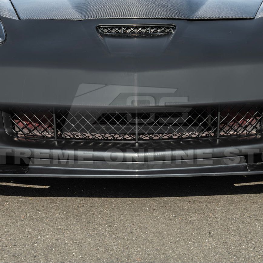 2005-13 Corvette C6 Base | C6 ZR1 Style Primed Full Front Bumper Cover Lip