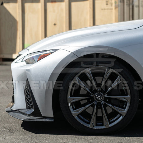 2021+ Lexus IS - Carbon Fiber Novel Style Front Lip Splitter & Side Skirts