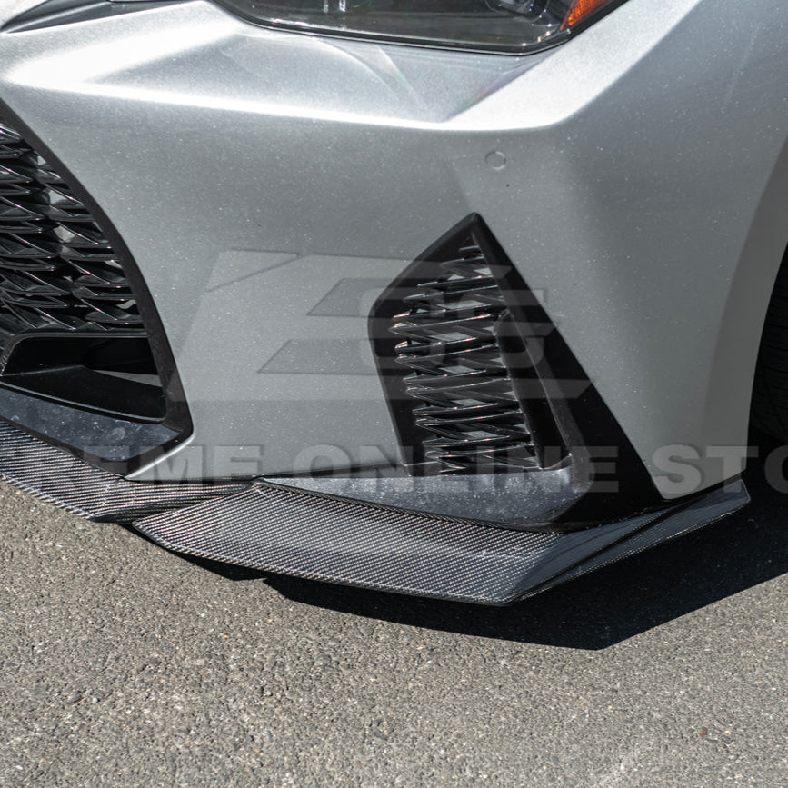 2021+ Lexus IS - Carbon Fiber Novel Style Front Lip Splitter & Side Skirts