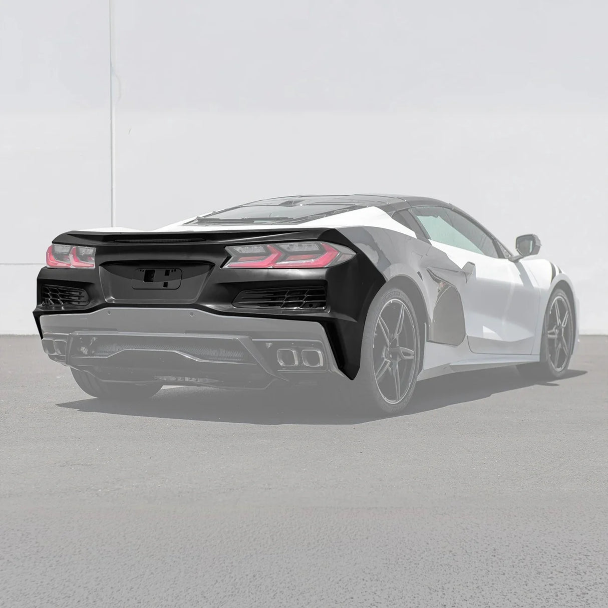 2020-2025 Corvette C8 Stingray Z06 Track Package Conversion Rear Bumper Body Kit