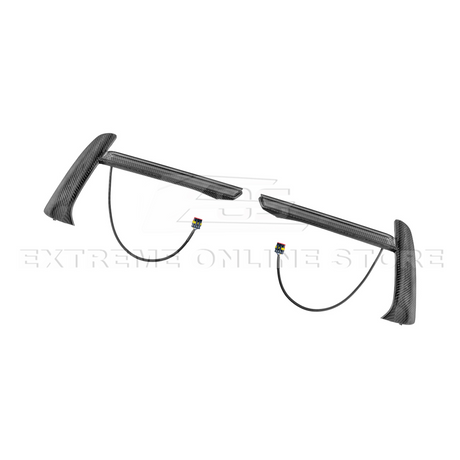 2020+ Corvette C8 Carbon Fiber Sequential LED DRL Light Bar Bezel Insert