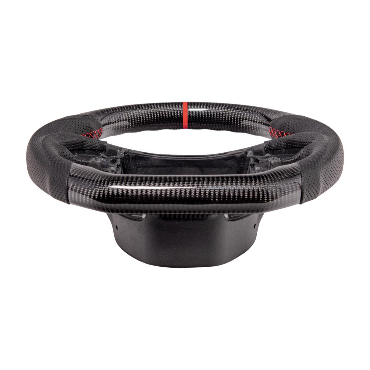 Chevrolet Corvette C7 Black Leather Red Stitching Carbon Fiber Steering Wheel