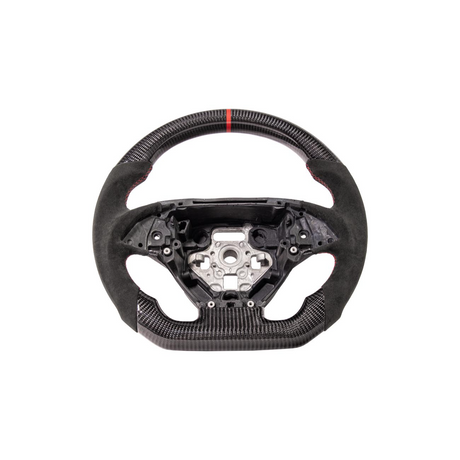 Chevrolet Corvette C7 Black Leather Red Stitching Carbon Fiber Steering Wheel