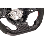 Chevrolet Corvette C7 Black Leather Red Stitching Carbon Fiber Steering Wheel