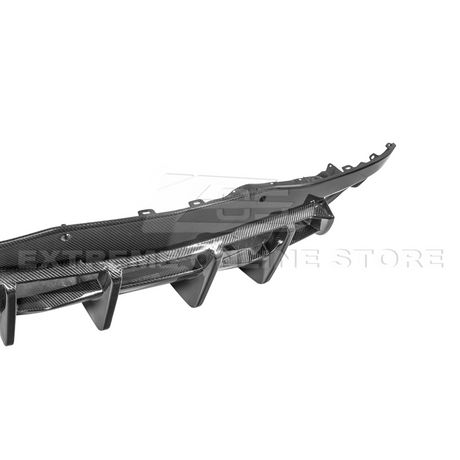2020+ Corvette C8 And ERAY Rear Bumper Diffuser Quad Exit - Carbon Fiber
