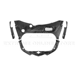 Corvette C8 DRY CARBON FIBER Front Trunk Trim Cover Kit