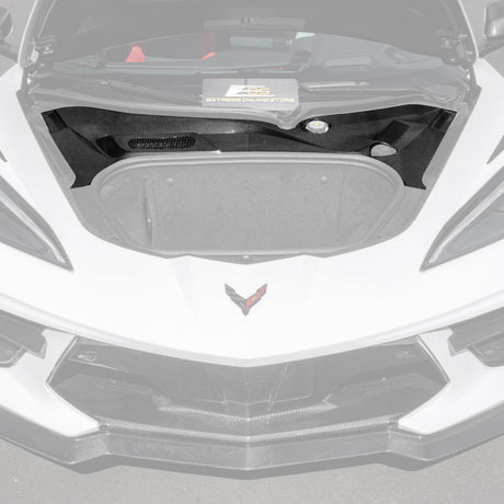 2020+ Corvette C8 DRY CARBON FIBER Front Trunk Trim Cover Kit