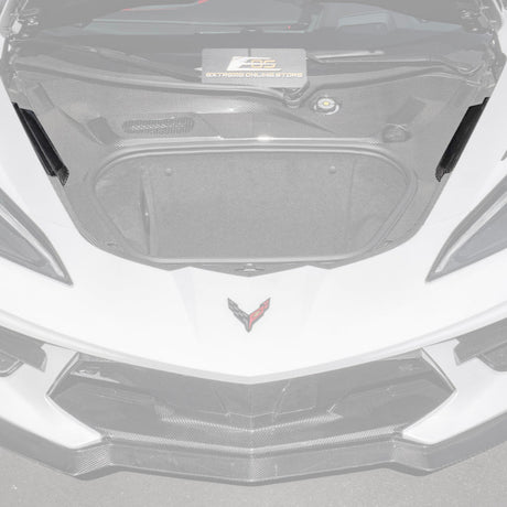 2020+ Corvette C8 DRY CARBON FIBER Front Trunk Trim Cover Kit