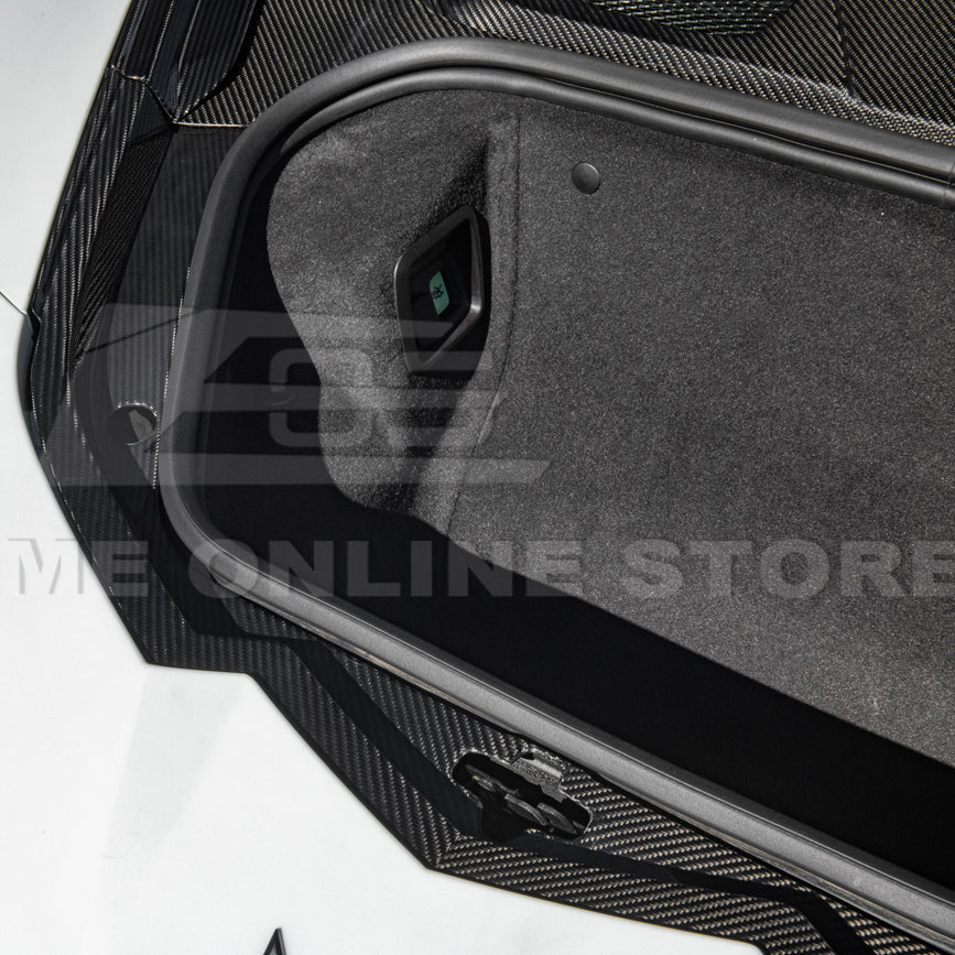 Corvette C8 DRY CARBON FIBER Front Trunk Trim Cover Kit