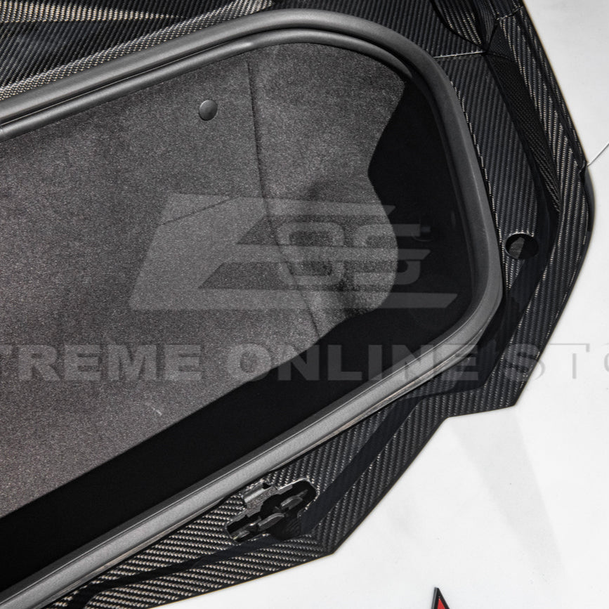 Corvette C8 DRY CARBON FIBER Front Trunk Trim Cover Kit